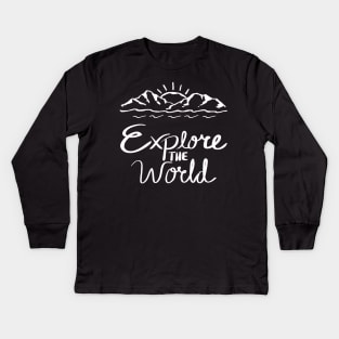 Let's travel Your Life is the best Adventure Explore the world travel lover summer spring Kids Long Sleeve T-Shirt
